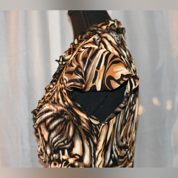 East 5th Animal Print Blouse Size S - Picture 3 of 9